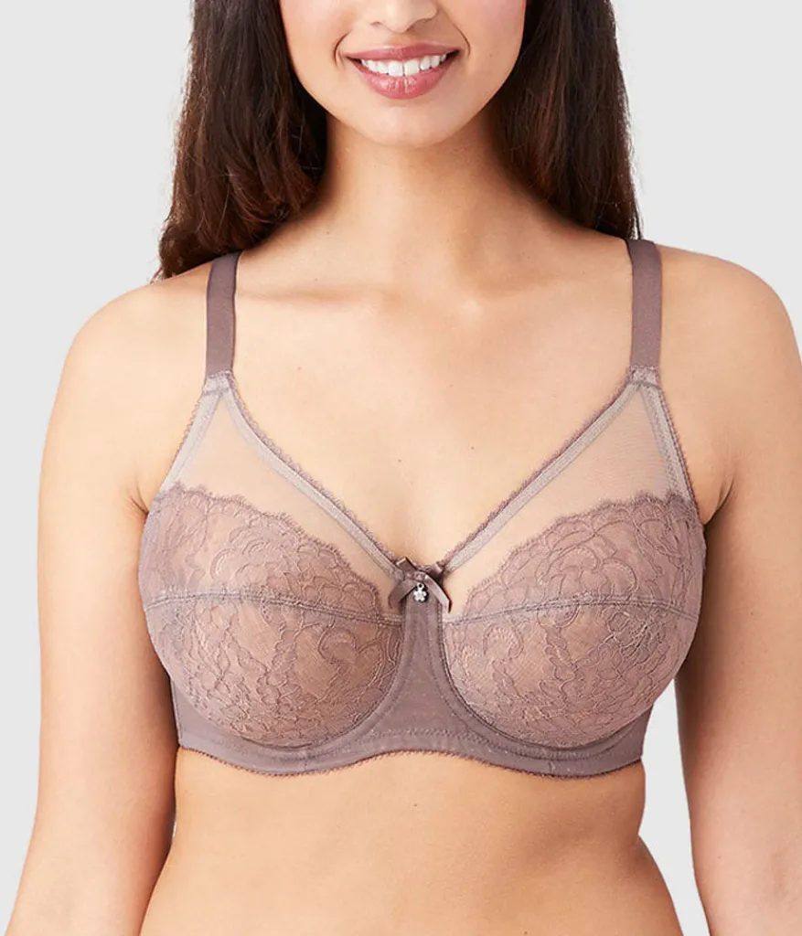 Wacoal Full Figure|Unlined * Retro Chic Full Figure Underwire Bra Cappuccino
