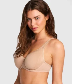 Wacoal Seamless|T-Shirt * Retro Chic Underwire T-Shirt Bra Toast