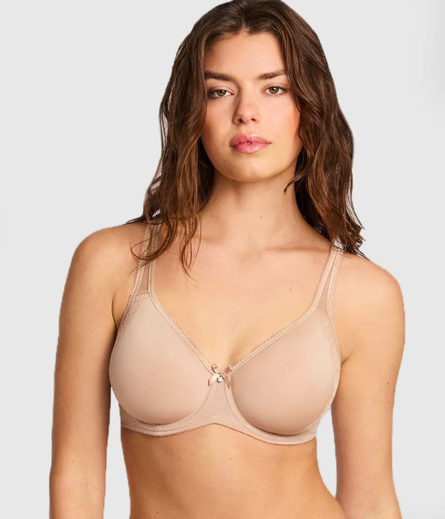 Wacoal Seamless|T-Shirt * Retro Chic Underwire T-Shirt Bra Toast
