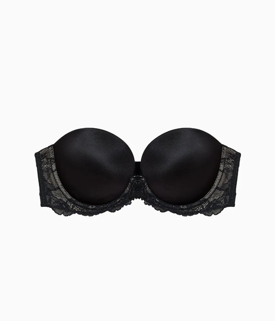 Wacoal Push Up|Bras * Self Assured Push Up Strapless Bra Black