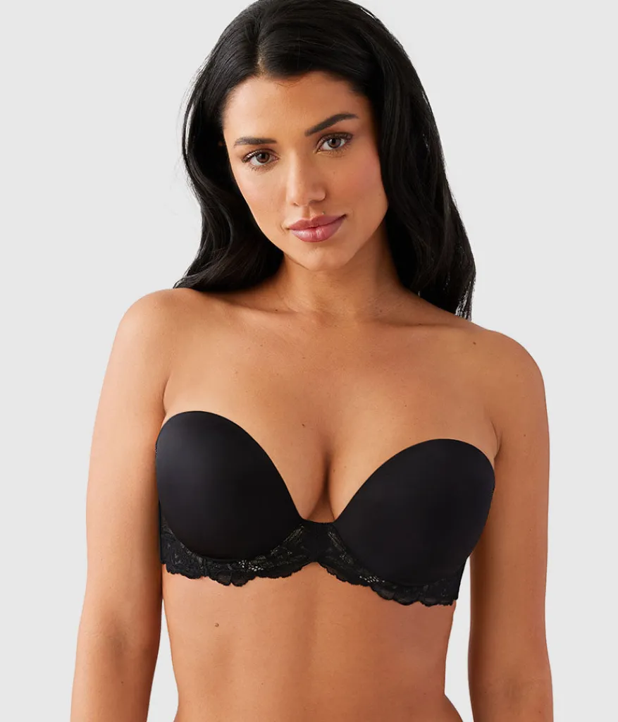 Wacoal Push Up|Bras * Self Assured Push Up Strapless Bra Black
