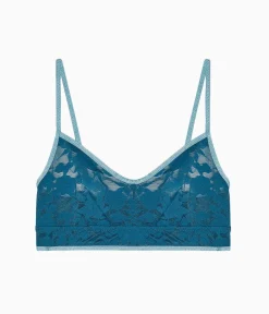 Wacoal Bralettes|Unlined * hadow cene Braette Blue Coral