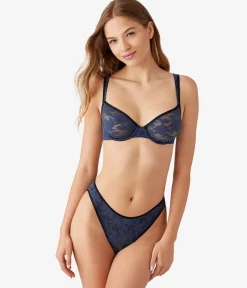Wacoal Unlined|Lace * Shadow Scene Underwire Bra Mood Indigo