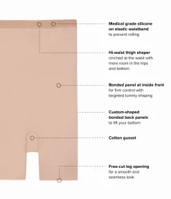 Wacoal Thigh Shapers * hape Reveation® Hourga Hi-Wait Thigh haper Praline