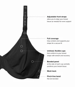 Wacoal Full Figure|Unlined * Shape Revelation® Uneven Underwire Bra Black