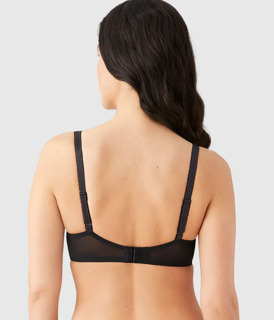 Wacoal Full Figure|Unlined * Side Note Underwire Bra Black