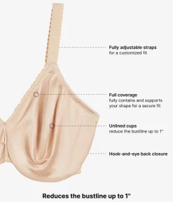 Wacoal Full Figure|Unlined * Simple Shaping Minimizer Bra Sand