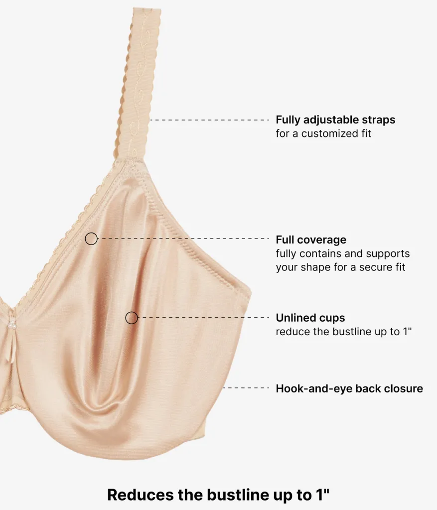 Wacoal Full Figure|Unlined * Simple Shaping Minimizer Bra Sand