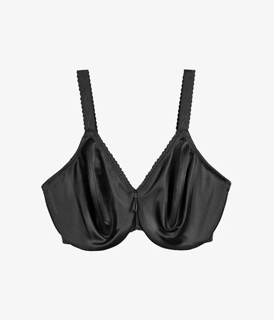 Wacoal Full Figure|Unlined * Simple Shaping Minimizer Bra Black