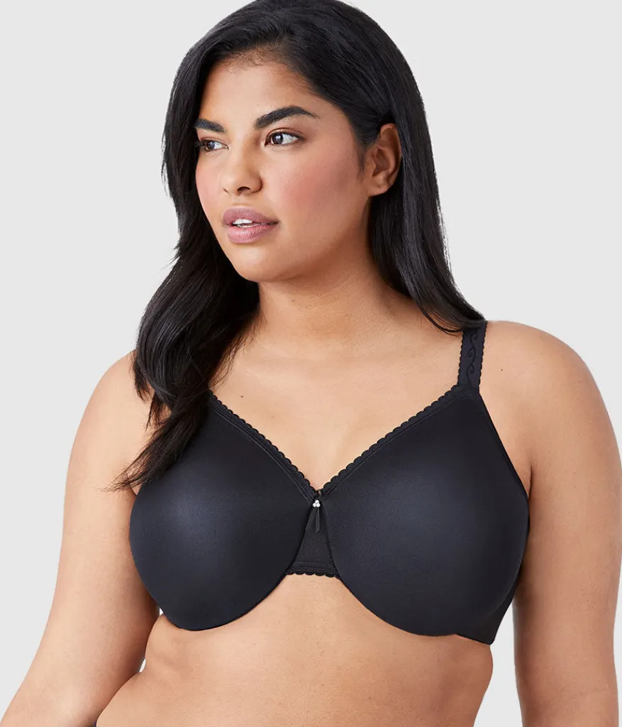 Wacoal Full Figure|Unlined * Simple Shaping Minimizer Bra Black