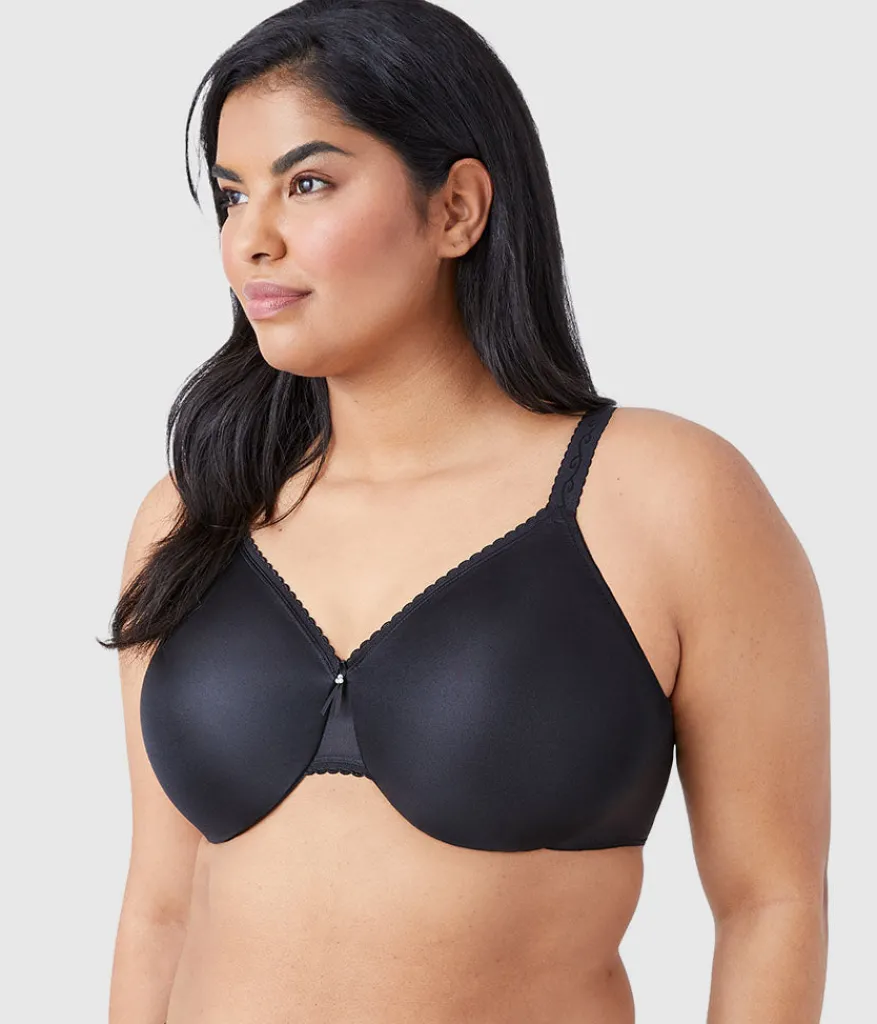 Wacoal Full Figure|Unlined * Simple Shaping Minimizer Bra Black