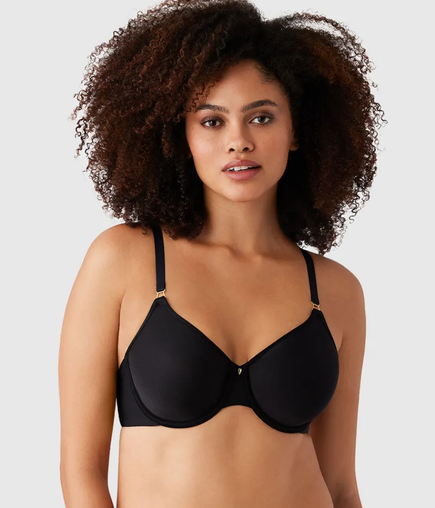 Wacoal Full Figure|Racerback/Convertible * Simply Done T-Shirt Bra Black