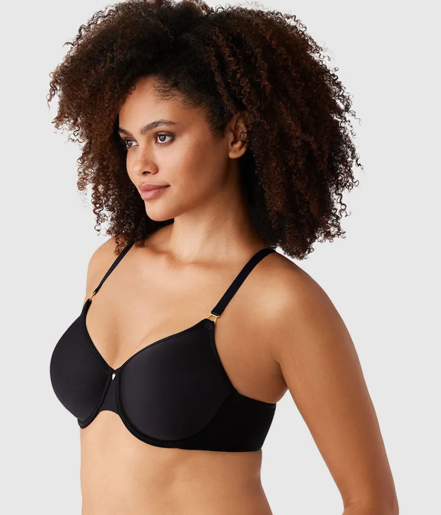 Wacoal Full Figure|Racerback/Convertible * Simply Done T-Shirt Bra Black