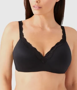 Wacoal Seamless|Lace * Softly Styled Wire Free T-Shirt Bra Black
