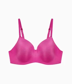 Wacoal Seamless|Wireless * Spotlight Wire Free T-Shirt Bra Fuchsia Red