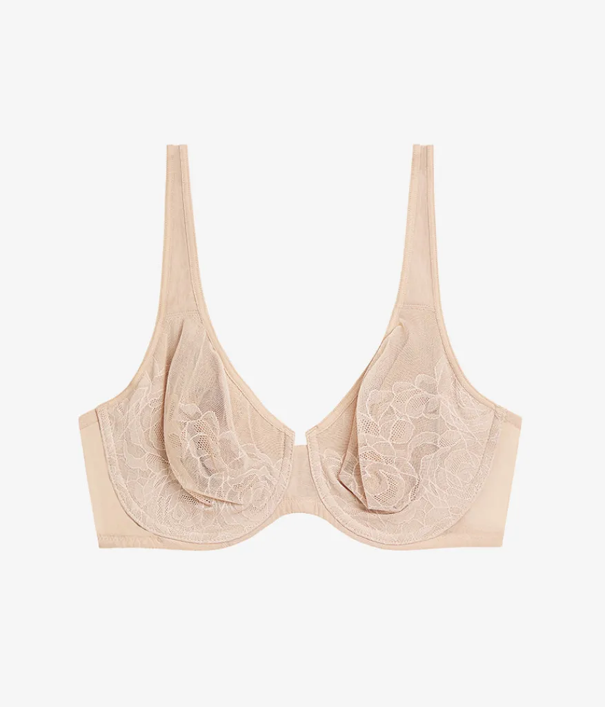 Wacoal Full Figure|Seamless * Stark Beauty Underwire Bra Sand