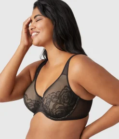 Wacoal Full Figure|Seamless * Stark Beauty Underwire Bra Black