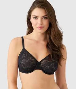 Wacoal Full Figure|Unlined * Taking Sides Underwire Bra Black