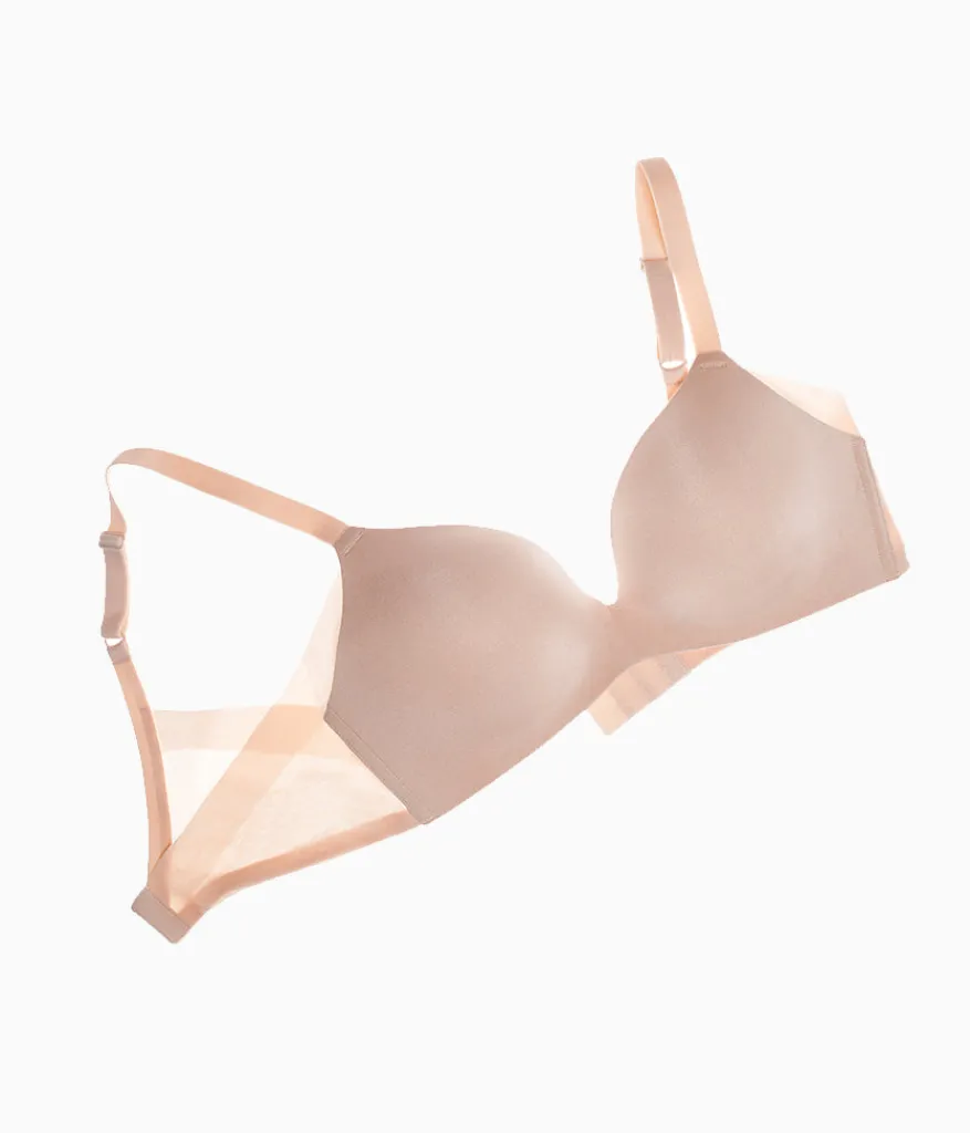 Wacoal Wireless * Ultimate Side Smoother Wire Free T-Shirt Bra Sand