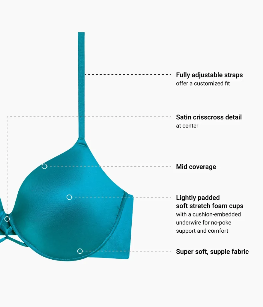 Wacoal Seamless|Underwire * Undercover Plunge T-Shirt Bra Deep Lake