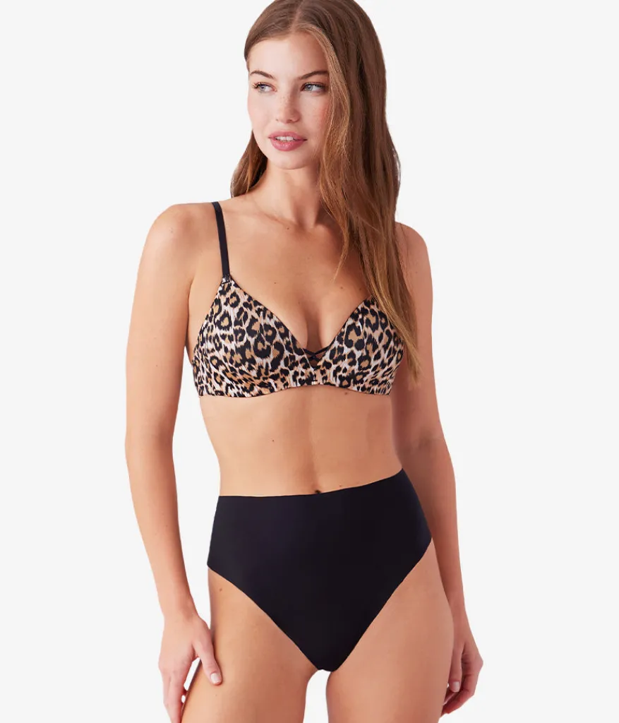 Wacoal Seamless|Wireless * Undercover Wire Free T-Shirt Bra Leopard