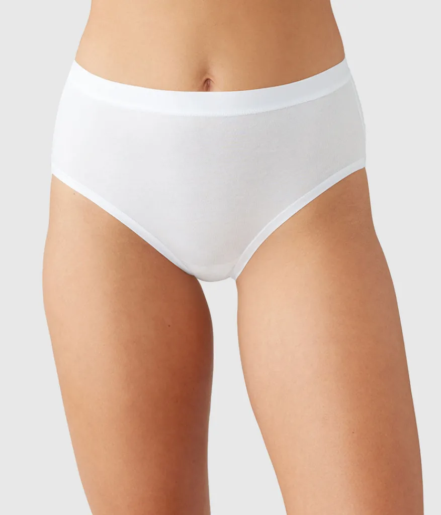 Wacoal Brief * Undertated Cotton Brief White