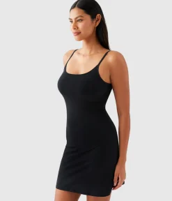Wacoal Chemises & Bodysuits * Undertated Cotton Cheie Black