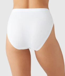 Wacoal Hi-Cut * Undertated Cotton Hi-Cut White