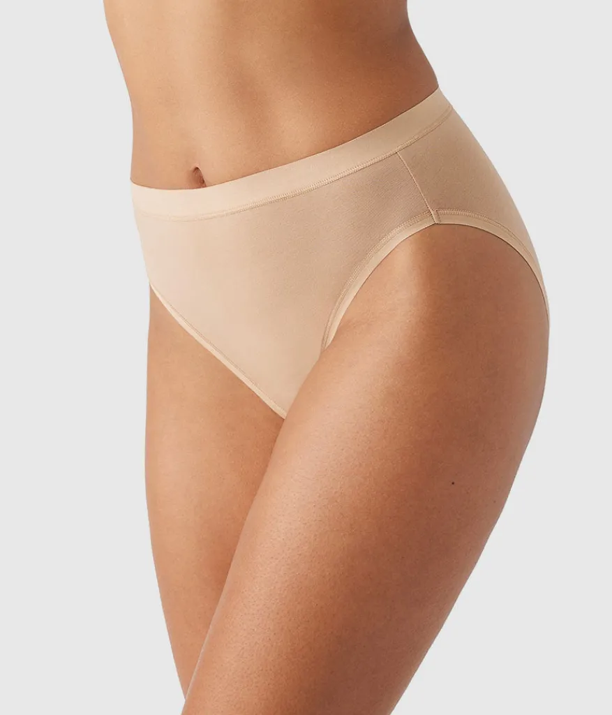 Wacoal Hi-Cut * Undertated Cotton Hi-Cut Praline