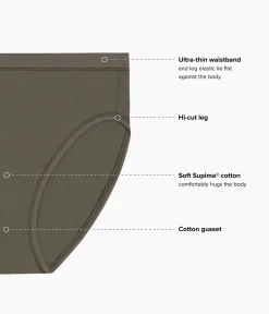 Wacoal Hi-Cut * Undertated Cotton Hi-Cut Bungee Cord
