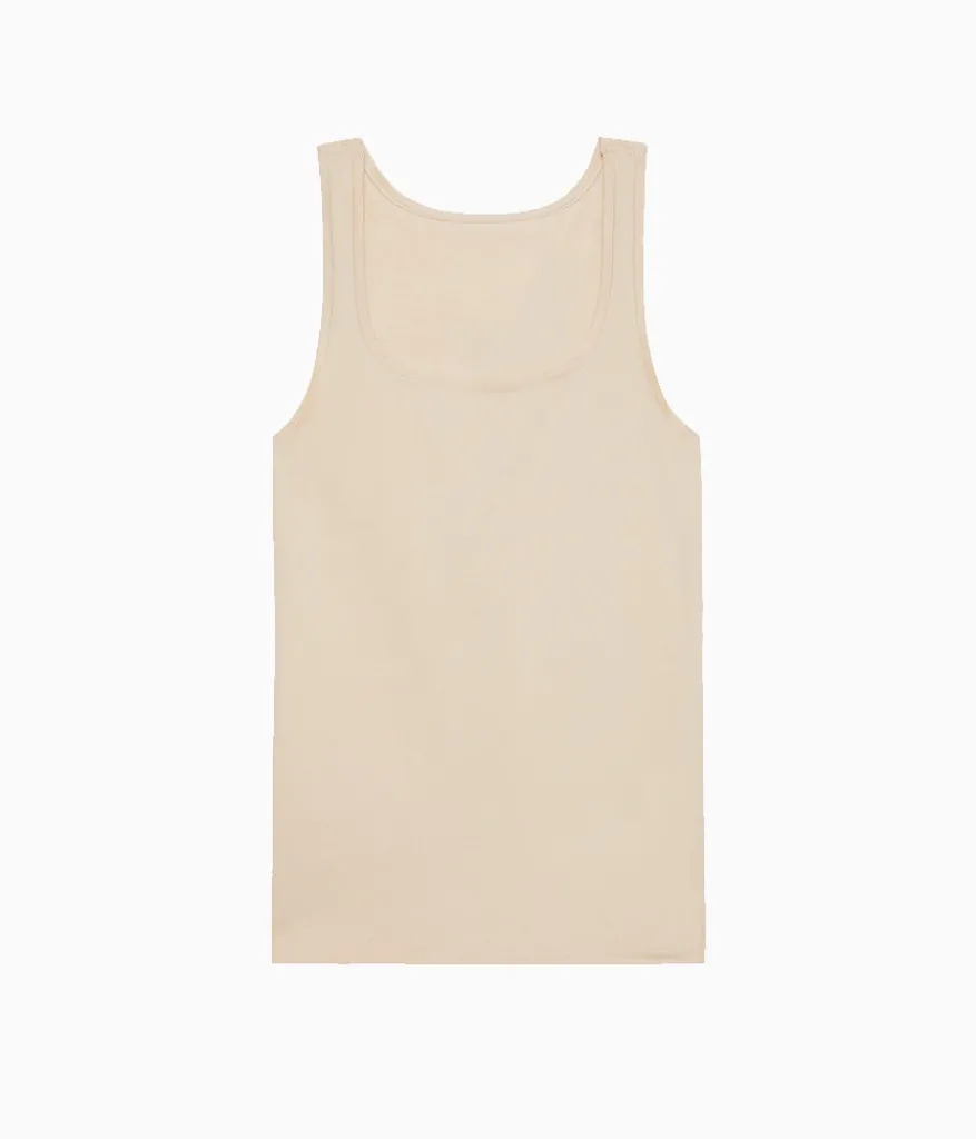 Wacoal Camis & Tanks * Undertated Cotton Tank Sand