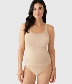 Wacoal Camis & Tanks * Undertated Cotton Tank Sand