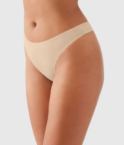 Wacoal Thong * Undertated Cotton Thong Sand