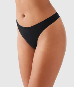 Wacoal Thong * Undertated Cotton Thong Black