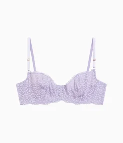 Wacoal Unlined|Lace * Untamed Demi Underwire Bra Lavender Gray