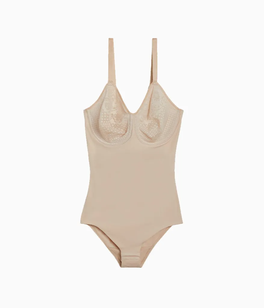 Wacoal Body Briefers|Underwire * Visual Effects Body Briefer with Minimizer Bra Sand