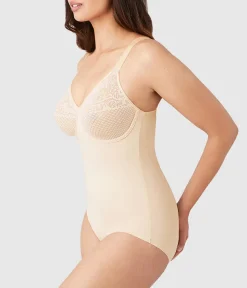 Wacoal Body Briefers|Underwire * Visual Effects Body Briefer with Minimizer Bra Sand