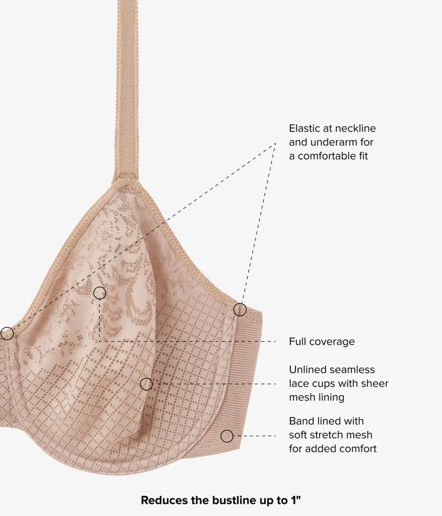 Wacoal Full Figure|Unlined * Visual Effects Minimizer Bra Roebuck