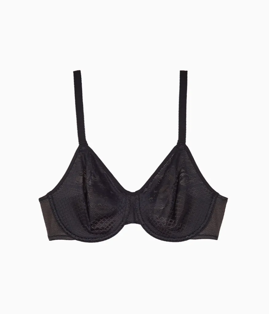 Wacoal Full Figure|Unlined * Visual Effects Minimizer Bra Black