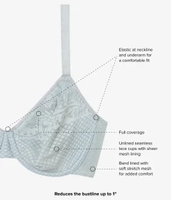 Wacoal Full Figure|Underwire * Visual Effects Minimizer Bra Belgian Block