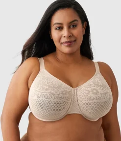 Wacoal Full Figure|Unlined * Visual Effects Minimizer Bra Sand