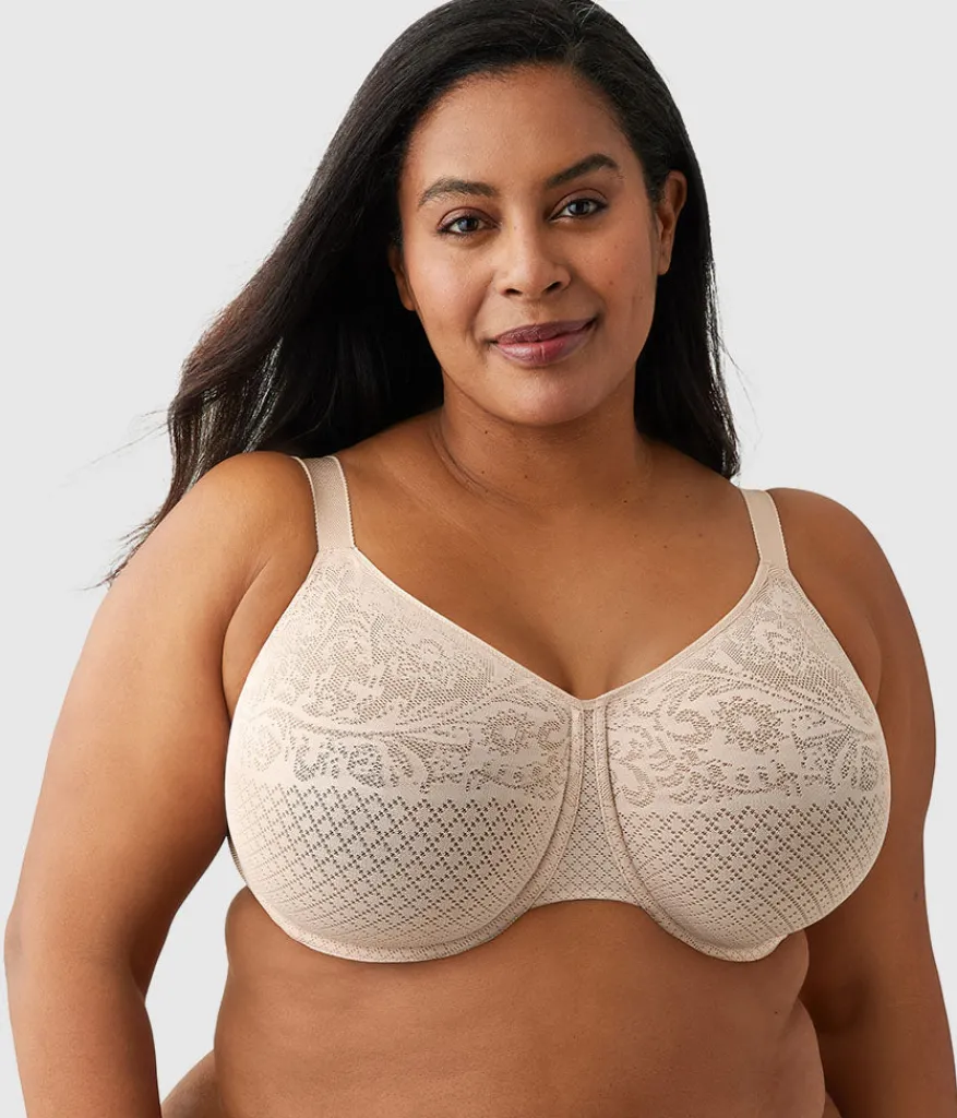 Wacoal Full Figure|Unlined * Visual Effects Minimizer Bra Sand