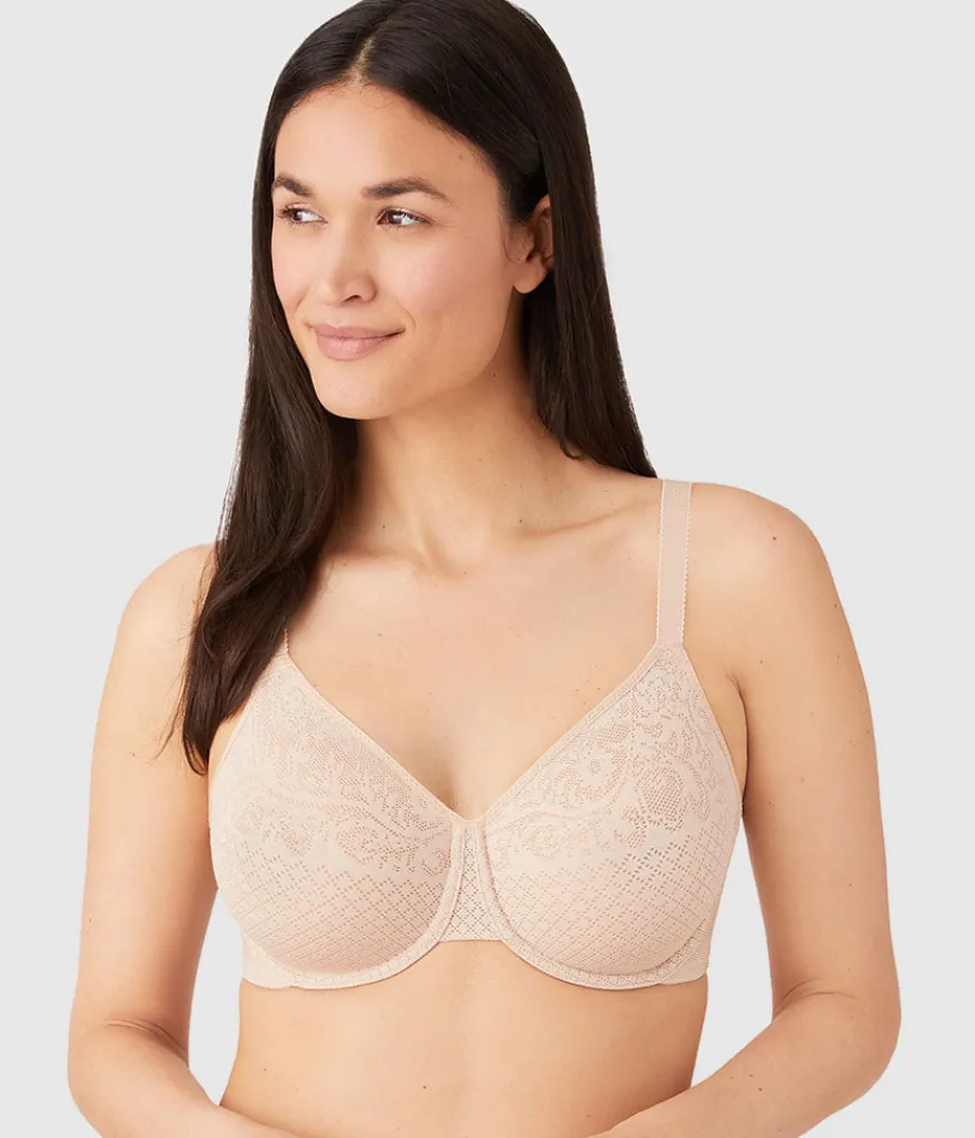 Wacoal Full Figure|Unlined * Visual Effects Minimizer Bra Sand