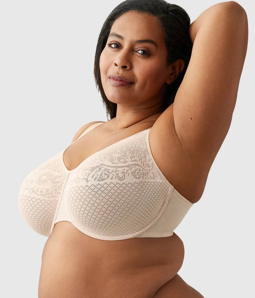 Wacoal Full Figure|Unlined * Visual Effects Minimizer Bra Sand