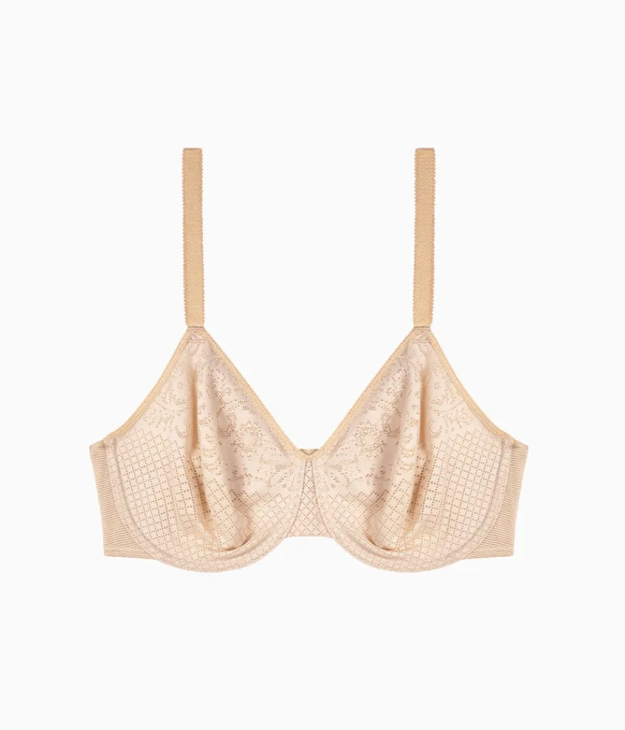 Wacoal Full Figure|Unlined * Visual Effects Minimizer Bra Sand