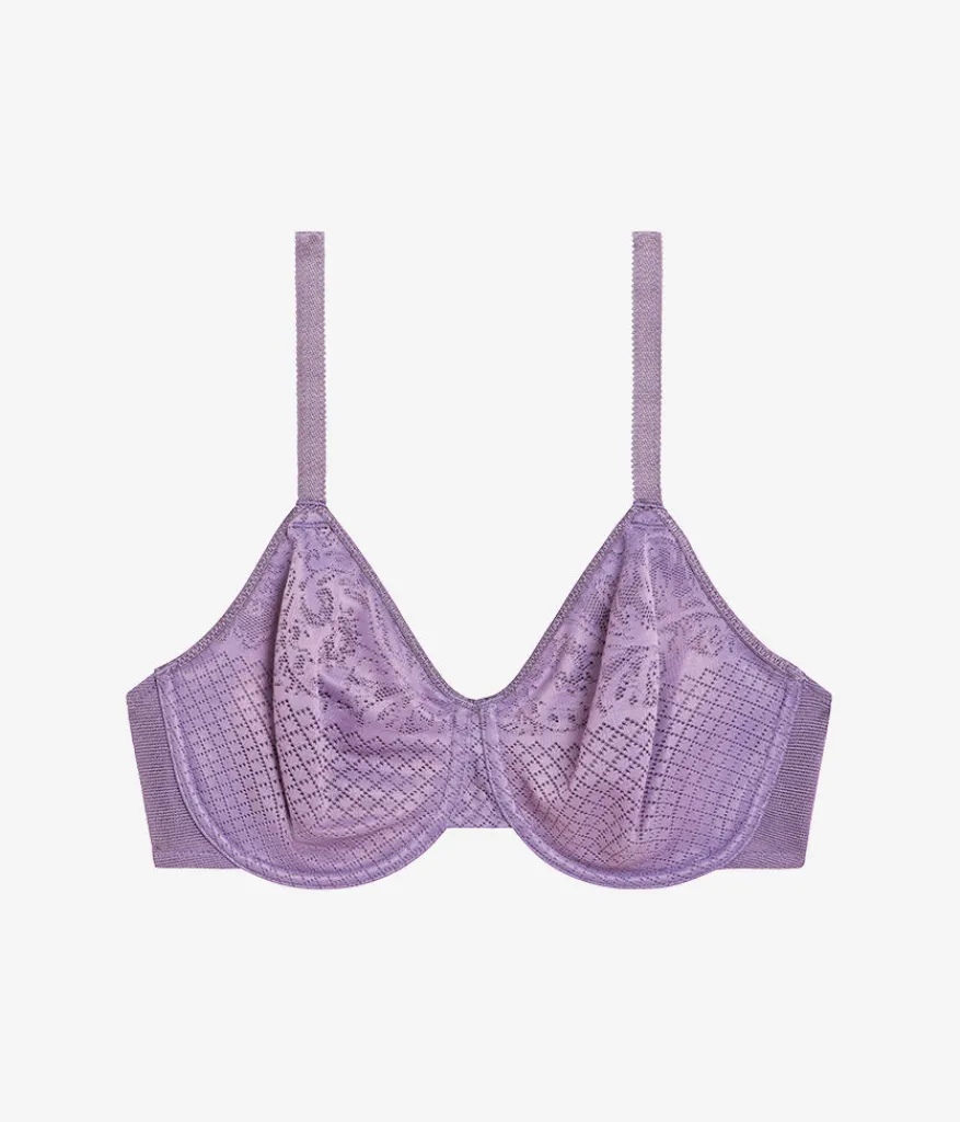 Wacoal Full Figure|Unlined * Visual Effects Minimizer Bra Italian Grape
