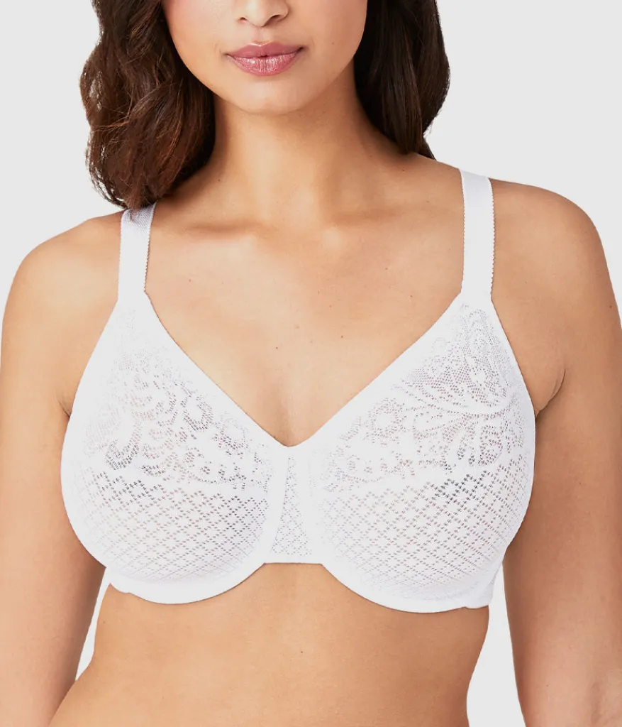 Wacoal Full Figure|Unlined * Visual Effects Minimizer Bra White