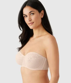 Wacoal Full Figure|Unlined * Visual Effects Strapless Minimizer Bra Sand