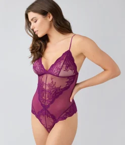 Wacoal Chemises & Bodysuits * Vivid Attraction Bodyuit Dark Purple