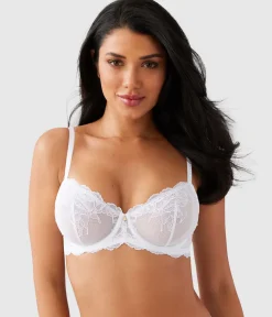 Wacoal Unlined|Lace * Vivid Attraction Underwire Bra White
